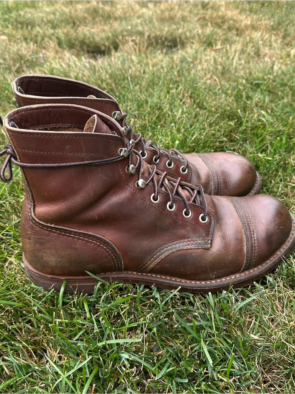 Red Wing Iron Ranger Men’s 6” Amber Harness Leather Boots 🥾 Older Version - Picture 7 of 13